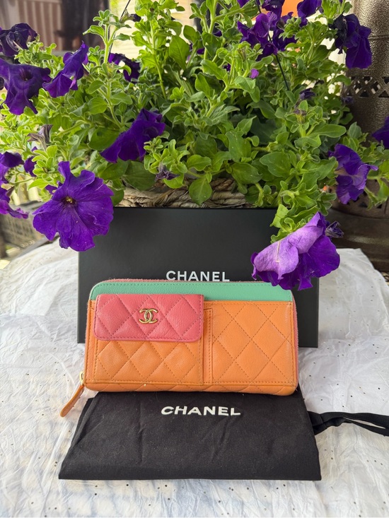 CHANEL Handbags - CHANEL Quilted LAMBSKIN TRICOLOR WITH DUSTBAG BOX COA CARD